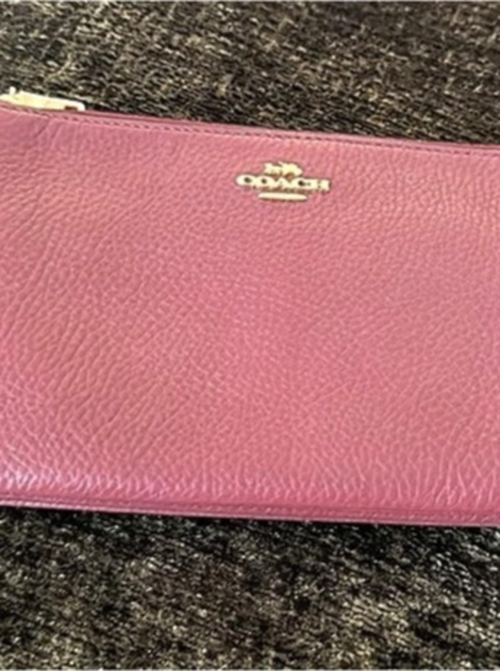 Coach Large Corner Zip Wristlet Clutch